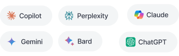 Copilot, Perplexity, Claude, Gemini, Bard, ChatGPT